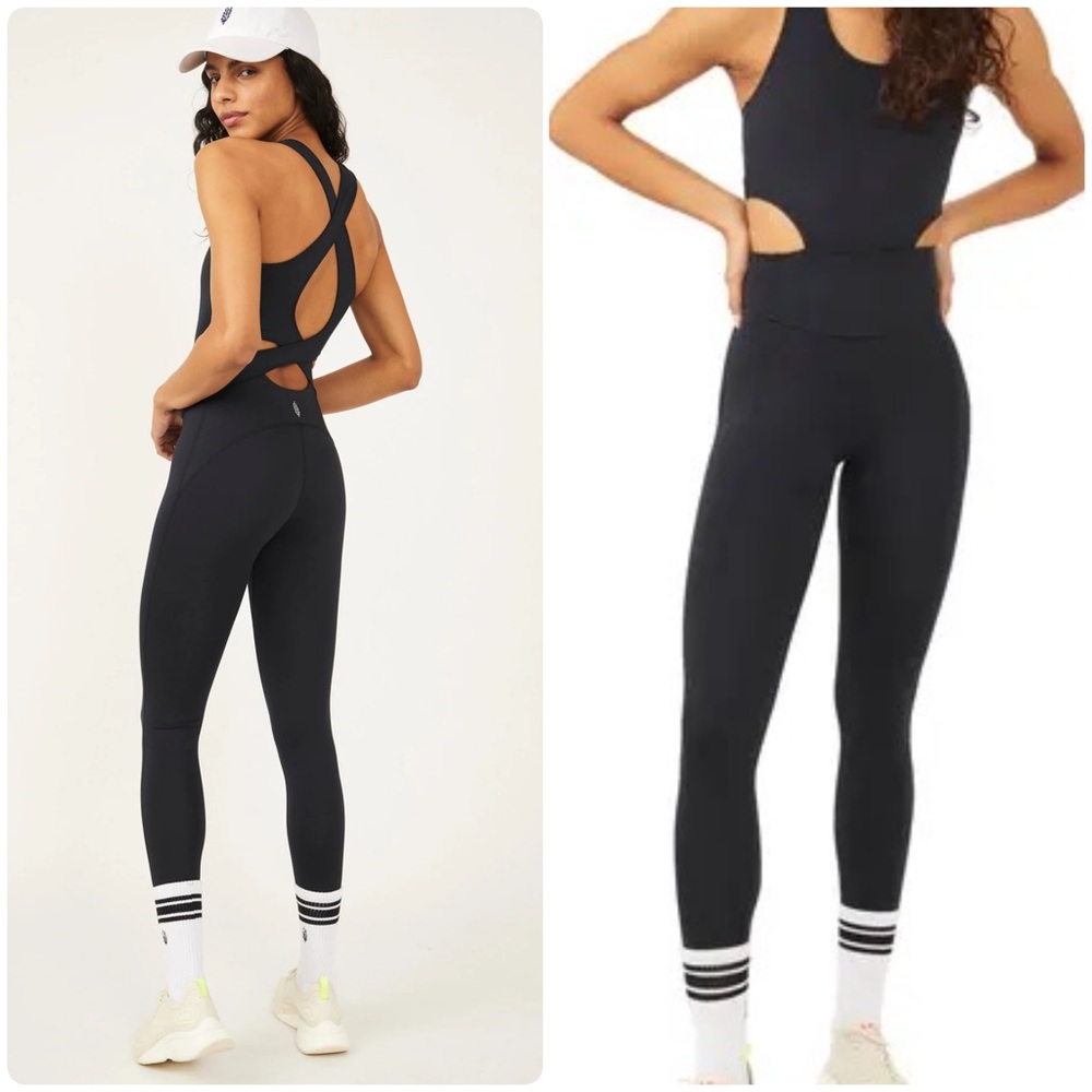 FP Movement Black Back It Jumpsuit